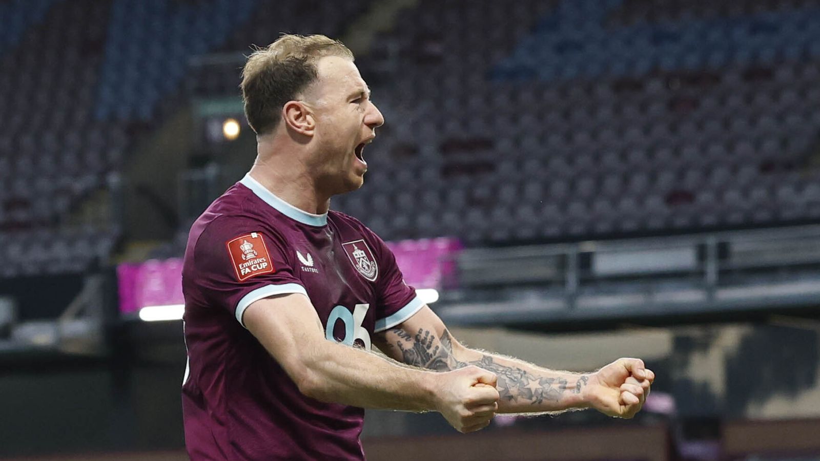 Ashley Barnes scored twice as Burnley thumped Millwall in the FA Cup third round