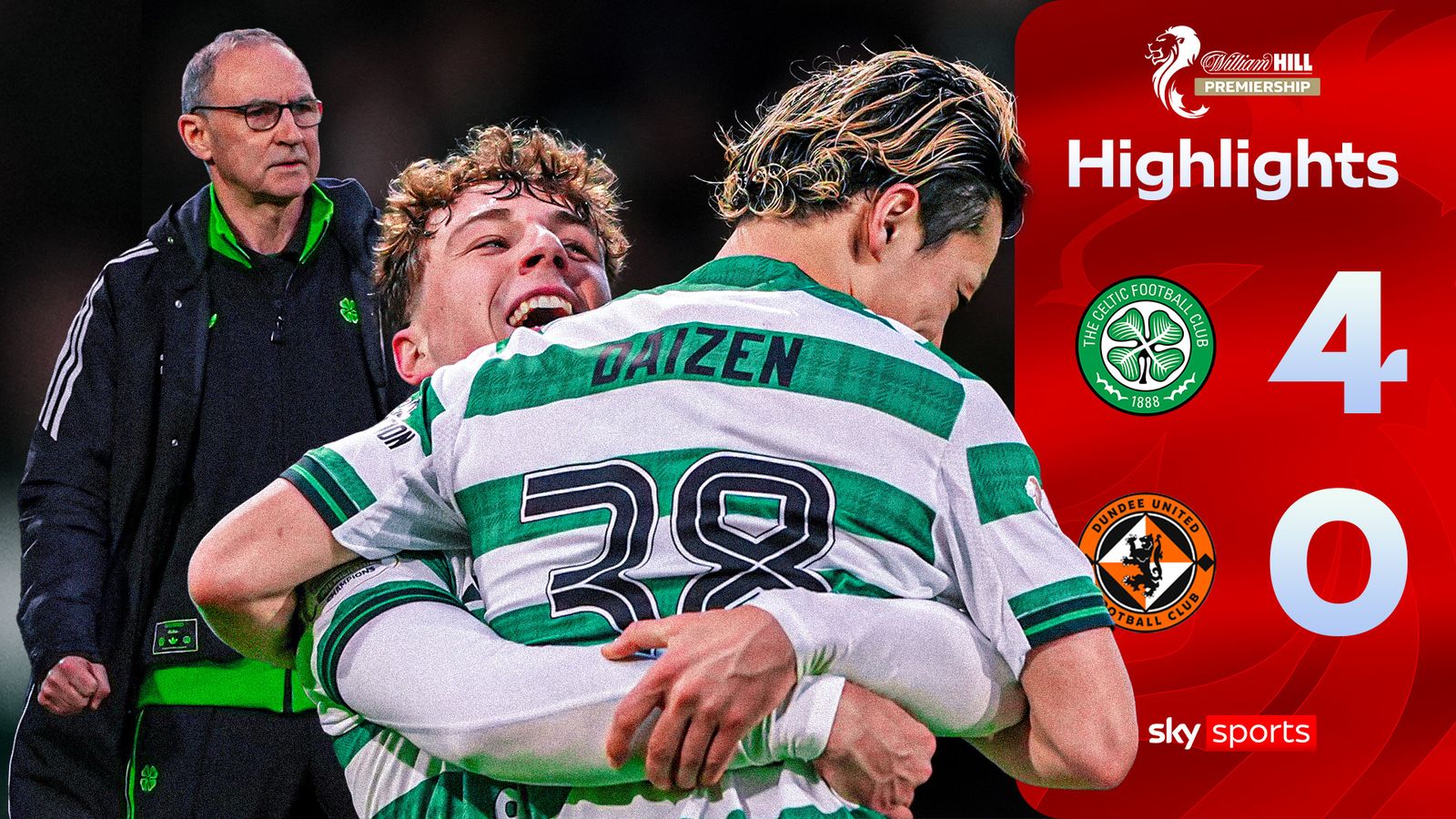 Highlights from Celtic Dundee United.