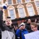 Chelsea fans protesting the Chelsea sporting directorship ahead of the Premier League match at Stamford Bridge, London. Picture date: Saturday January 17, 2026. PA Photo. Photo credit should read: Bradley Collyer/PA Wire...RESTRICTIONS: EDITORIAL USE ONLY No use with unauthorised audio, video, data, fixture lists, club/league logos or "live" services. Online in-match use limited to 120 images, no video emulation. No use in betting, games or single club/league/player publications.