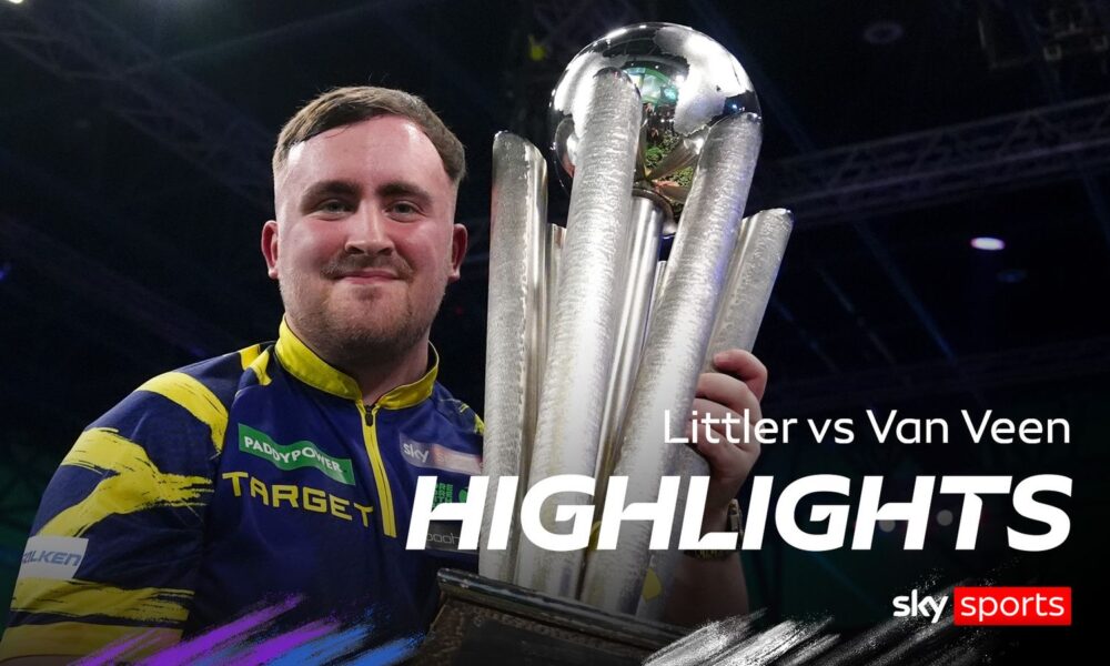 Luke Littler celebrates with the Sid Waddell trophy after victory against Gian van Veen after the final of the Paddy Power World Darts Championship at the Alexandra Palace, London. Picture date: Saturday January 3, 2026
