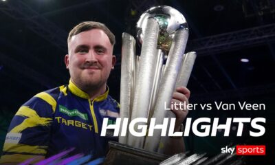 Luke Littler celebrates with the Sid Waddell trophy after victory against Gian van Veen after the final of the Paddy Power World Darts Championship at the Alexandra Palace, London. Picture date: Saturday January 3, 2026
