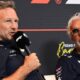 Christian Horner and Flavio Briatore at the 2025 Spanish Grand Prix (Red Bull Content Pool)