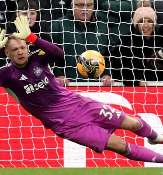 Aaron Ramsdale saves Alex Jimenez's penalty