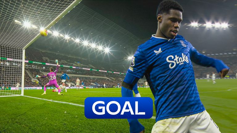 Thierno Barry scored for Everton to level against Leeds