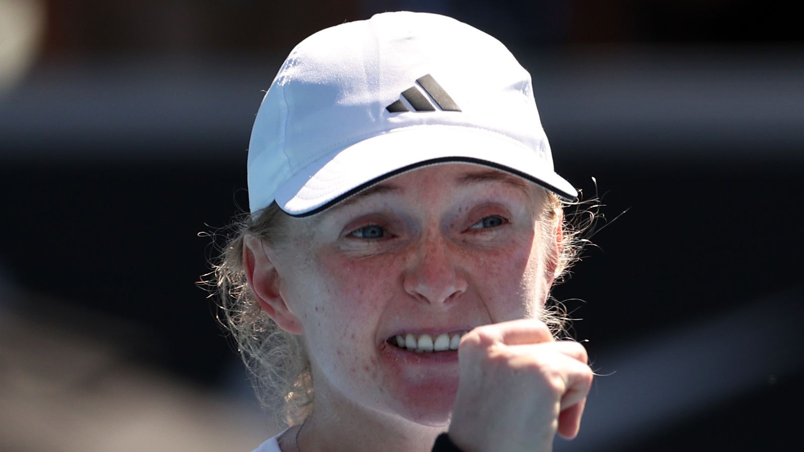 Fran Jones of Great Britain wins her match against Sinja Kraus of Austria during day three of the 2025 ASB Classic at ASB Tennis Centre