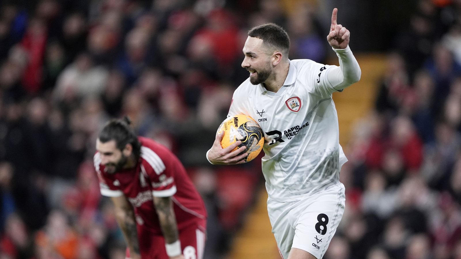 Adam Phillips pulled one back for Barnsley after Szoboszlai's error