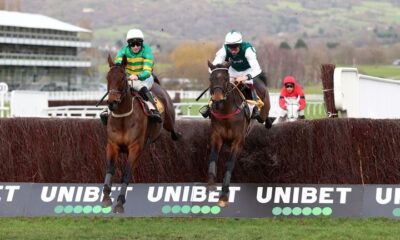 Spillane's Tower and L'Homme Presse jump the last