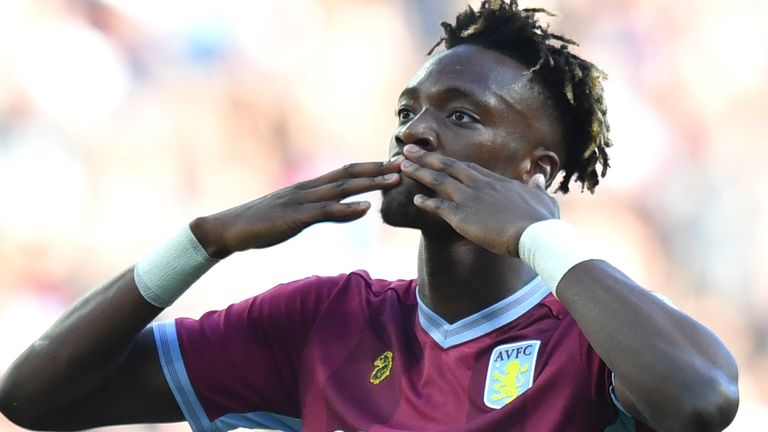 Tammy Abraham helped Aston Villa win promotion from the Championship in 2019