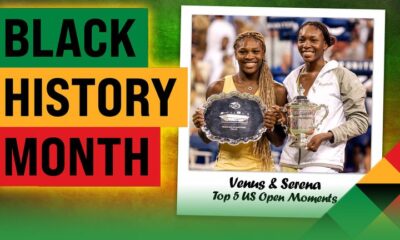 Venus Williams and Serena Williams pose with their trophies after their U.S. Open women's singles final in New York Saturday Sept. 8, 2001