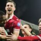 Wrexham celebrate after beating Nottingham Forest on penalties in the FA Cup third round