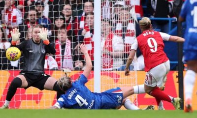 Beth Mead fires Arsenal into the lead at Stamford Bridge