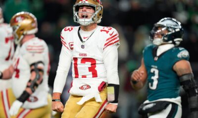 49ers set for showdown with Seahawks after wild-card win over defending champ Eagles