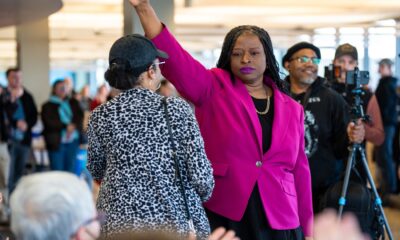 Woman arrested for leading a protests at a Minnesota church