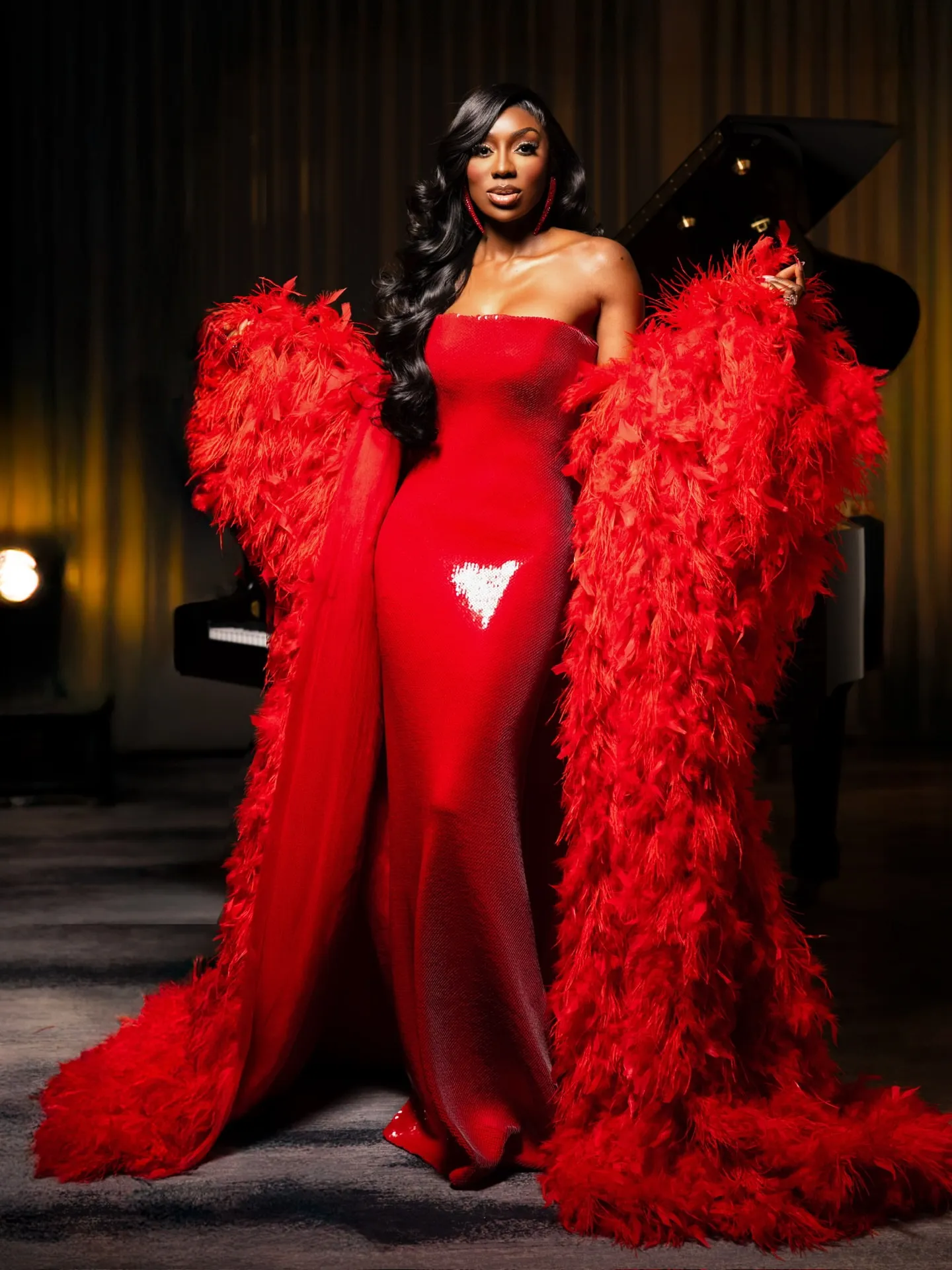 Wendy Osefo Sergio Hudson Collection Wendy Osefo Karen Huger Gizelle Bryant And More Bring Red Drama To The Real Housewives Of Potomac Season 10 Reunion