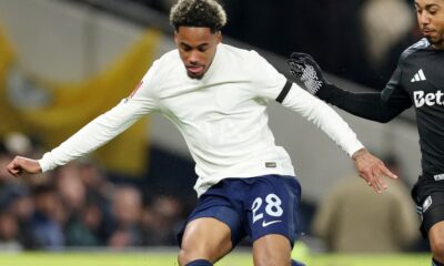 Tottenham Wear 125th Anniversary FA Cup Kit With No Names vs Aston Villa