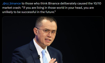 CZ Rejects Claims Binance Fueled Historic Crypto Liquidation Crash