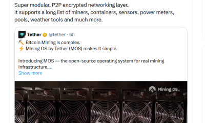 Tether Launches MiningOS, An Open-Source Bitcoin Mining Platform