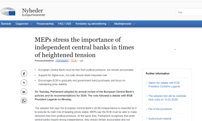 EU Parliament Backs Digital Euro to Bolster Payments Sovereignty