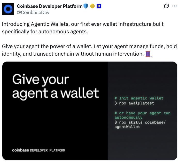 Coinbase Launches Crypto Wallets Purpose-Built For AI Agents