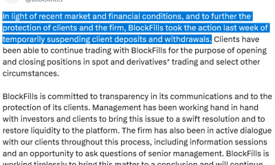 Crypto Lender BlockFills Paused Withdrawals Amid Market Fall