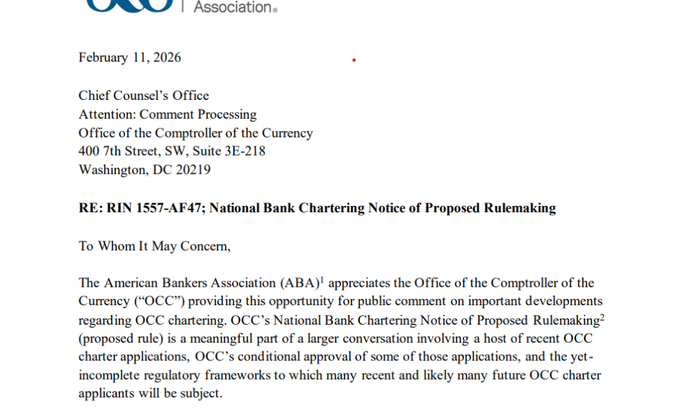 Bankers Urge OCC to Slow Crypto Trust Bank Charters