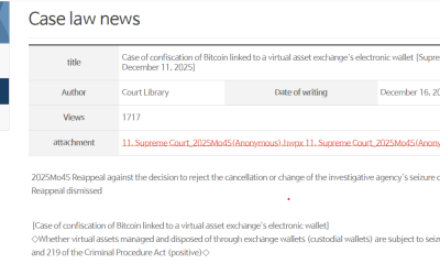 South Korea Probes Missing 22 Bitcoin From Police Wallet