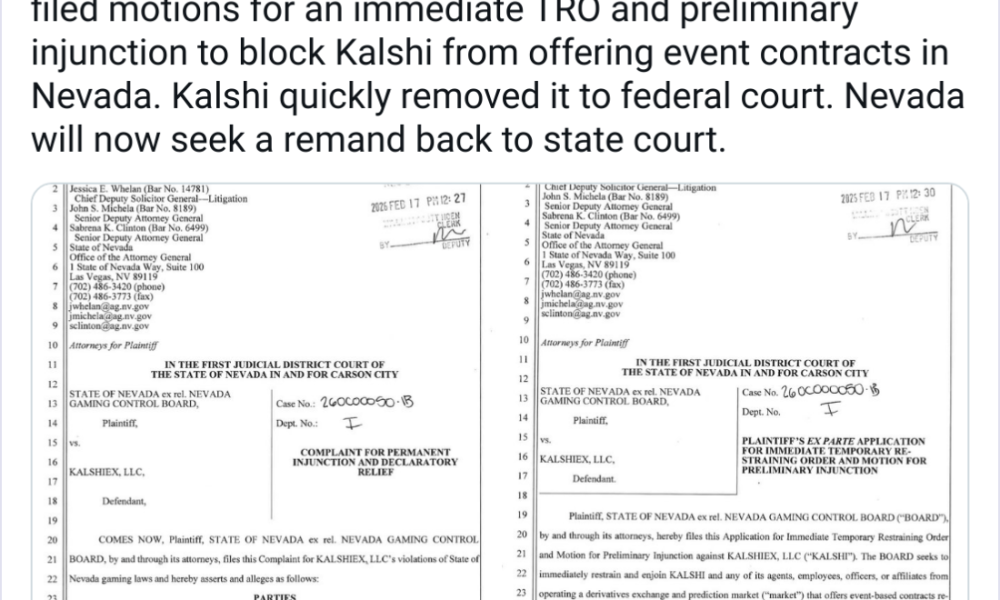 Nevada Sues Kalshi After Appeals Court Greenlights Action