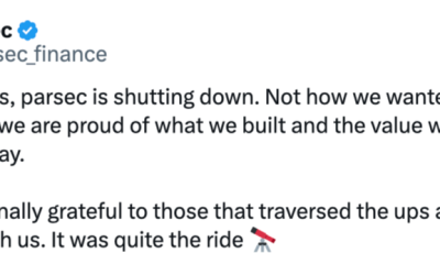 Parsec Shuts Down Business Amid Crypto Market Volatility