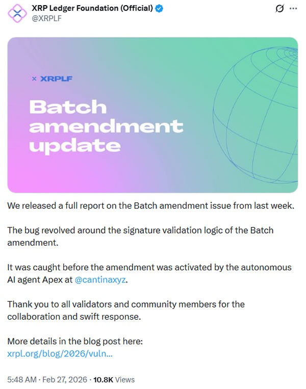 AI Tool Helps Avert Critical XRP Ledger Security Flaw