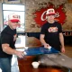Christian and Luke McCaffrey Work Pre-Pro Bow Shift at Raising Cane's in the Bay Area During Super Bowl Week