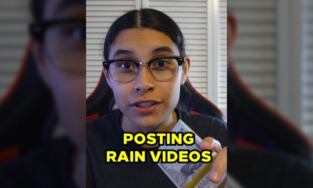 I Tried Making Money Posting Rain Videos