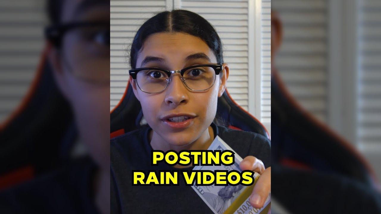 I Tried Making Money Posting Rain Videos
