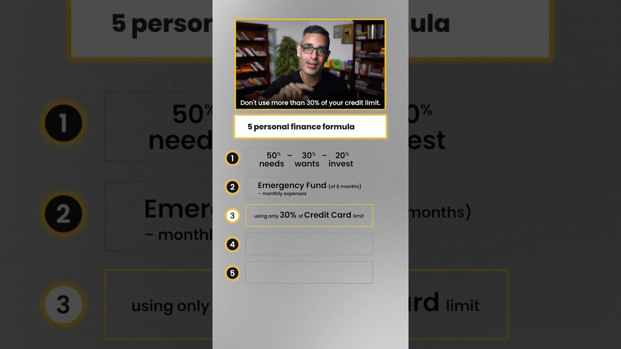 5 Important PERSONAL FINANCE RULES! | Ankur Warikoo #shorts