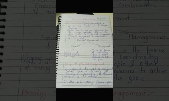 Financial Management # Meaning # Introduction #