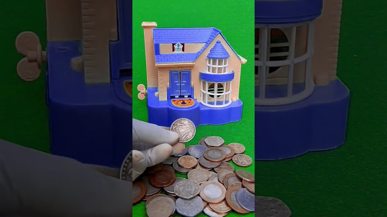 One rupee coin collect review Dog House & the kitchen bank box (SC-20) #coins #viralvideos #shorts