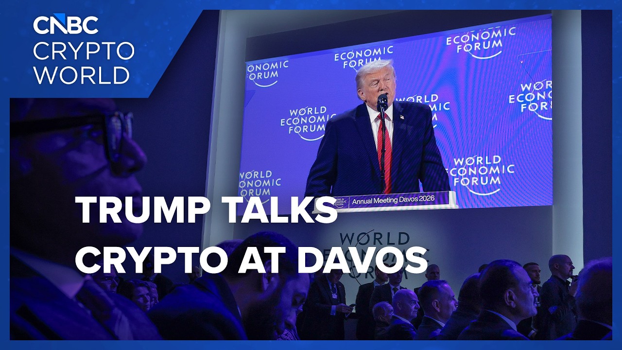 President Trump touts progress on crypto regulation at the World Economic Forum: CNBC Crypto World