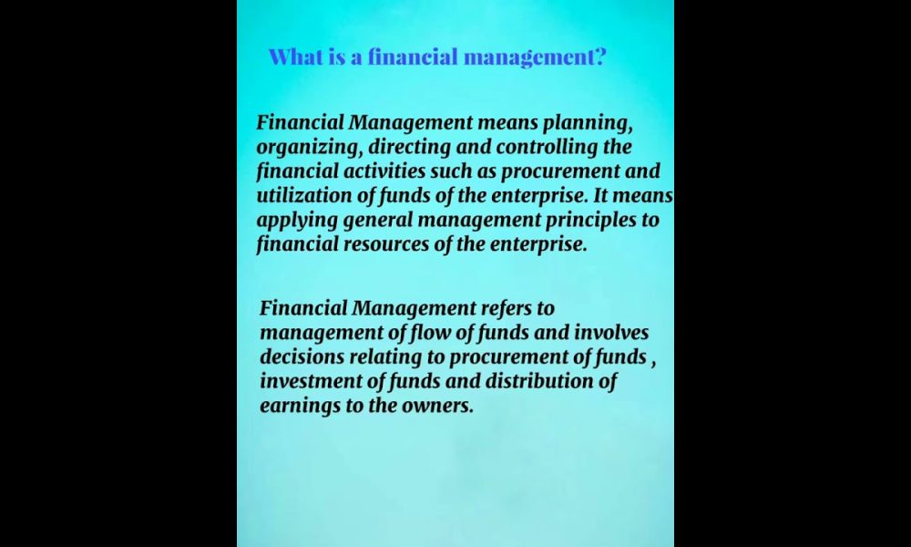 What Is Financial Management | Explain Financial Management | Meaning | Definition #bcom #commerce