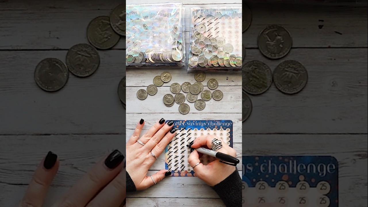 Cash stuffing coins is underrated #shorts #budget #savemoney #cashstuffing #savingschallenges #money