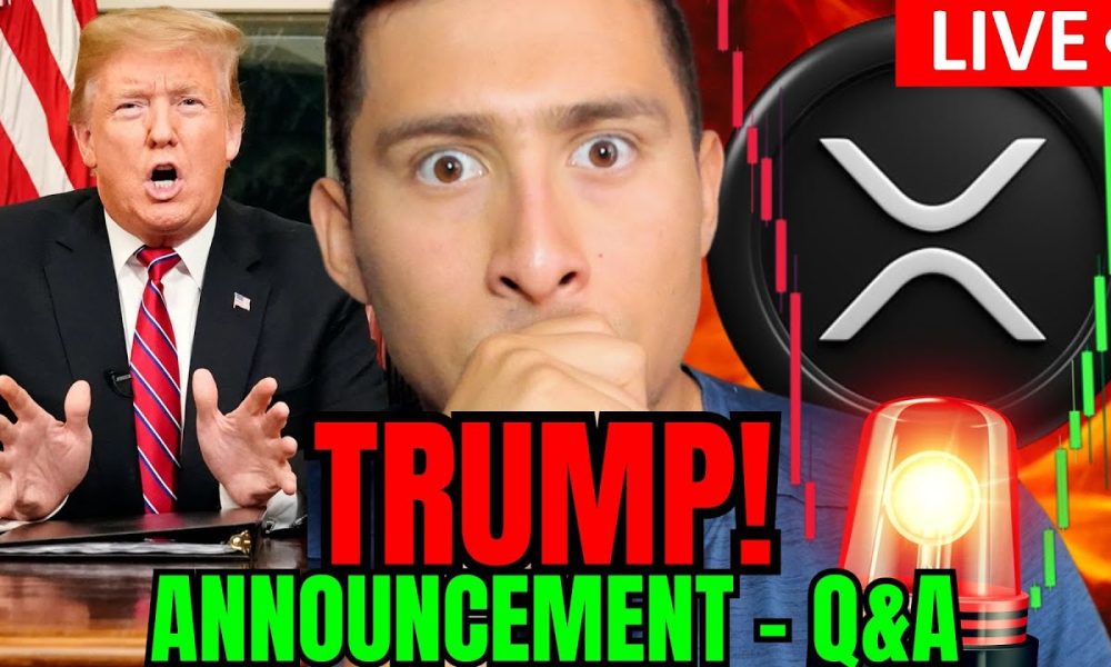 TRUMP Makes ANNOUNCEMENT! XRP Price WATCH LIVE NOW