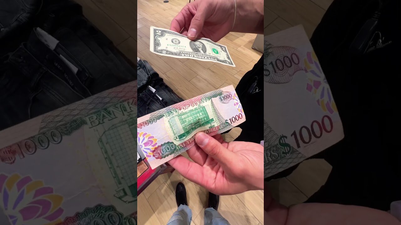 What you prefer 1000 Guyana or 2$ #shots #travel #nyc #money #guyana #usa #giveaway #like