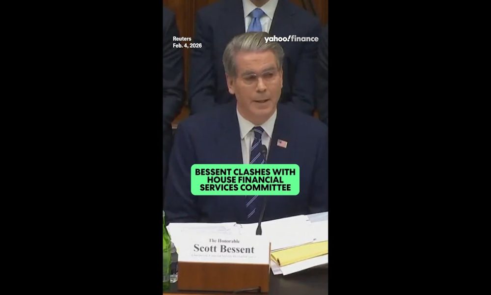 Watch Treasury Secretary Bessent clash with the US House Financial Services Committee.