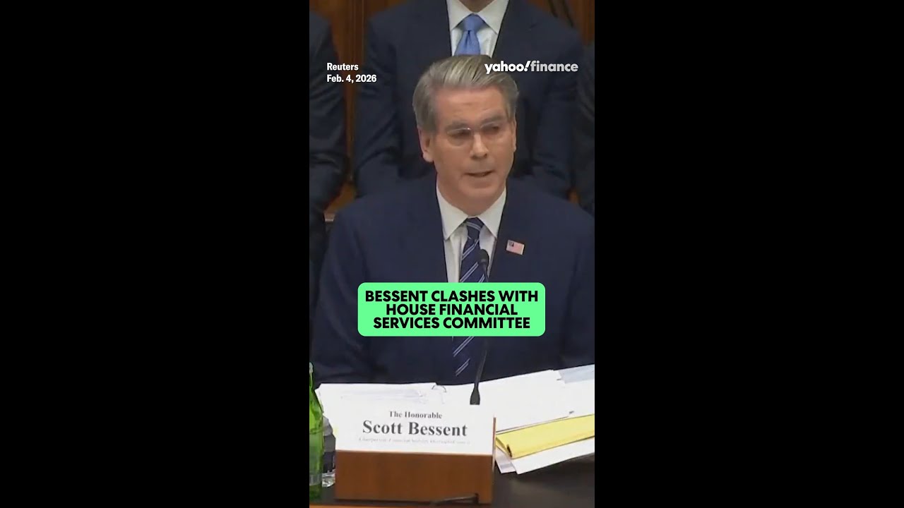 Watch Treasury Secretary Bessent clash with the US House Financial Services Committee.