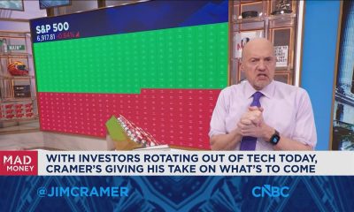 Investors are paying less and less for software earnings these days, says Jim Cramer