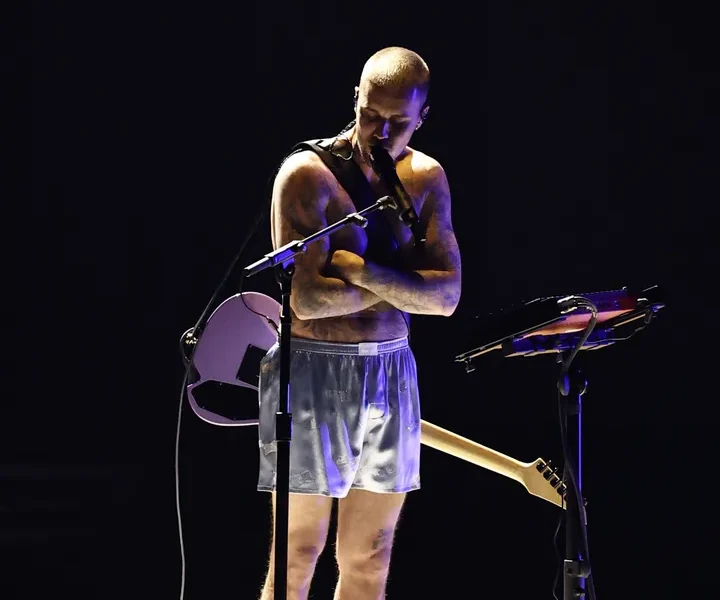 Justin Bieber's boxers were emblazoned with his own brand's design