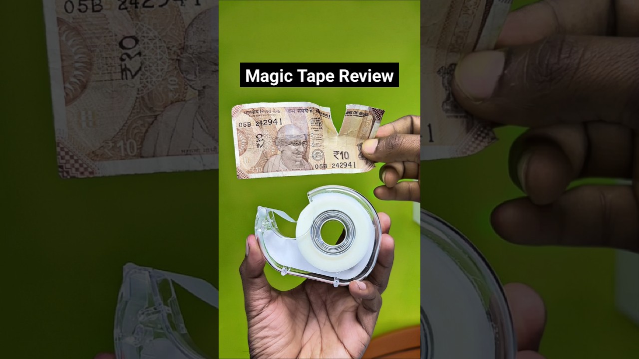 Magic tape review | invisible tape #magic #money #shorts #tape