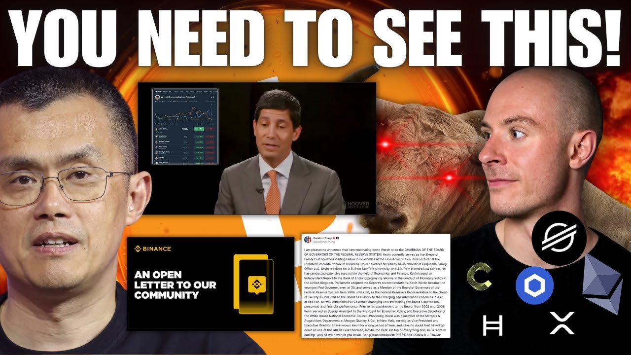 Kevin Warsh Announced As New FED Chair! This Is What He Said On Crypto!! Binance Letter To Community