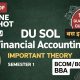 DU SOL | Financial Accounting Semester 1| Important questions| One Shot | BCom/BCom(Hons)/BBA