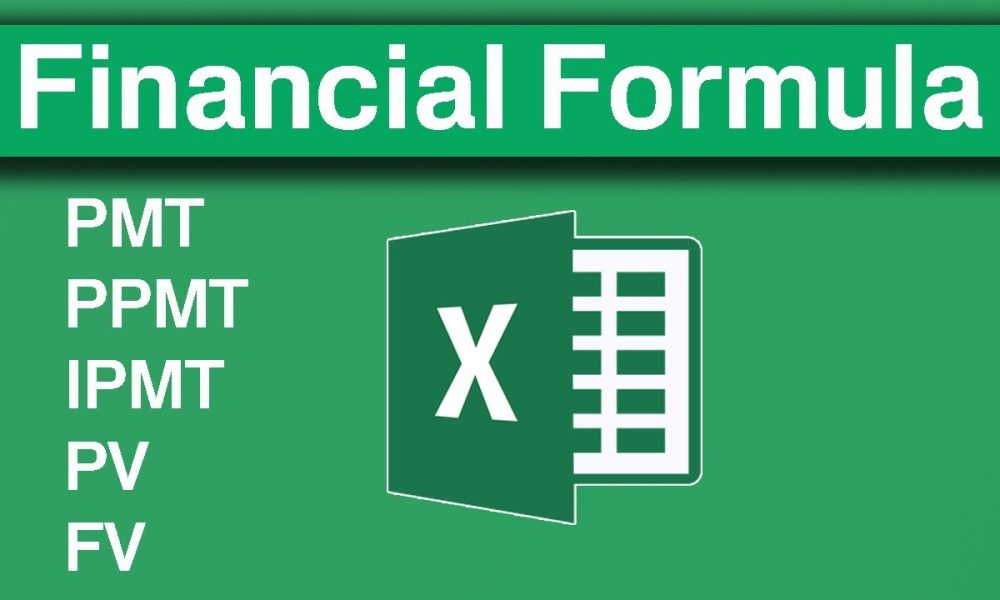 Financial function in Excel. PMT, PPMT, IPMT, PV, FV, NPER Function.
