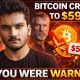 BITCOIN CRASHES TO $59K - YOU WERE WARNED | WHY CRYPTO IS DOWN