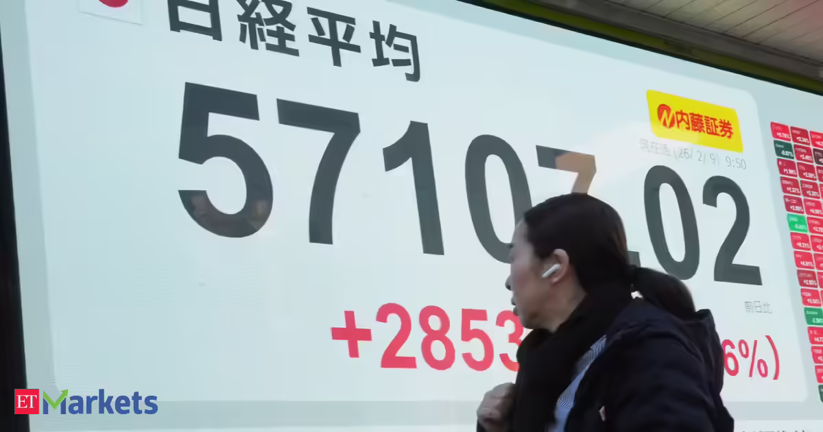 Japan stocks surge to record, bonds slide with yen on Takaichi's landslide election win